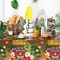 3 Pcs Summer Tiki Table Covers 54'' x 108'' Hawaiian Luau Tablecloths